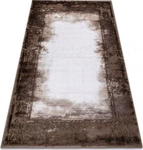 Dywany Łuszczów Dywan AKRYL VALENCIA 036 RAMKA, przecierany, vintage kość słoniowa / brązowy, 160x235 cm 1