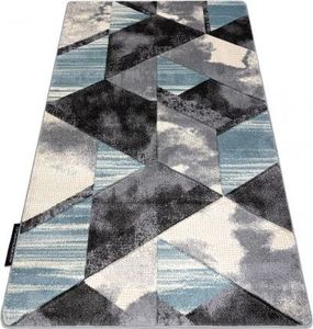 Dywany Łuszczów Dywan ALTER Wet Geometryczny, trójkąty, trapez niebieski, 120x170 cm 1