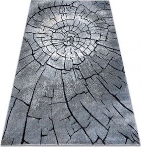 Dywany Łuszczów Dywan nowoczesny COZY 8875 Wood, pień - Strukturalny, dwa poziomy runa szary / niebieski, 140x190 cm 1