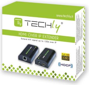 System przekazu sygnału AV Techly Wzmacniacz sygnału, splitter HDMI po IP, do 120m (306004) 2