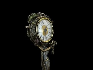 Veronese Oryginalny Secesyjny Zegar Z Kobietą Veronese (an10085a4) 5