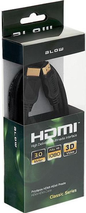 Kabel Blow HDMI - HDMI 3m czarny (92-601#) 2