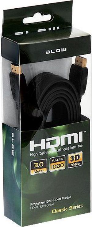 Kabel Blow HDMI - HDMI 3m czarny (92-607#) 2