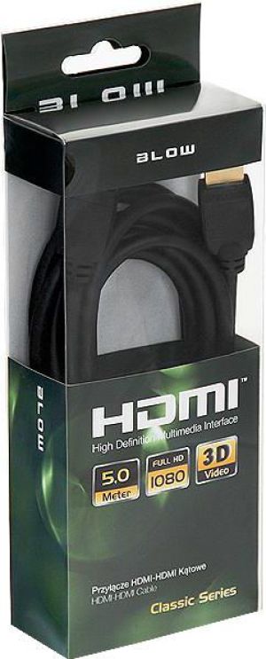 Kabel Blow HDMI - HDMI 5m czarny (92-605#) 1