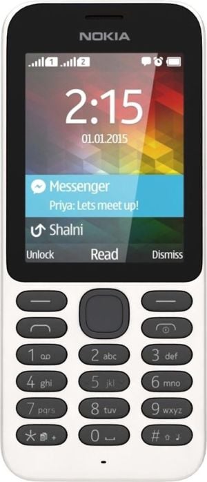 Telefon komórkowy Nokia 215 Dual Sim, Biały 1