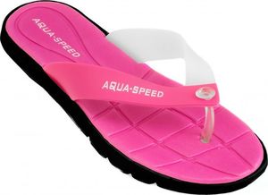 Aqua-Speed Klapki damskie, na basen, na plażę BALI różowo-czarne Aqua-Speed Rozmiar 38 2