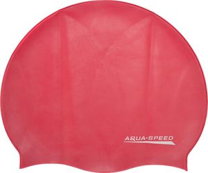 Aqua-Speed Czepek pływacki z silikonu MONO czerwony Aqua-Speed 1