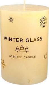 Artman ARTMAN Boże Narodzenie Świeca zapachowa Winter Glass kremowa - walec średni 1szt 1