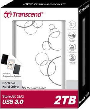 Dysk zewnętrzny HDD Transcend StoreJet 25A3 2TB Biały (TS2TSJ25A3W) 2