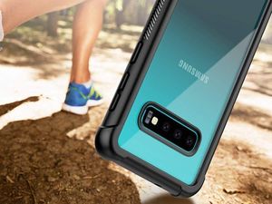 Etui Alogy pancerne rugged Full-body do Samsung Galaxy S10 Plus Czarne uniwersalny 4