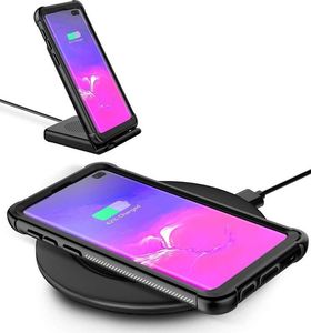 Etui Alogy pancerne rugged Full-body do Samsung Galaxy S10 Plus Czarne uniwersalny 5