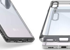 Ringke Etui pokrowiec case Fusion do telefonu LG Velvet Black uniwersalny 3