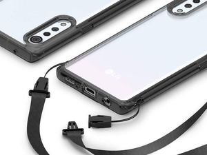 Ringke Etui pokrowiec case Fusion do telefonu LG Velvet Black uniwersalny 4