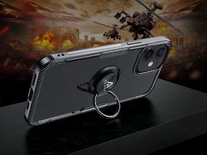 Alogy Etui do telefonu Ring Holder do Apple iPhone 12 mini 5.4 czarne uniwersalny 6