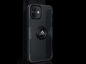 Alogy Etui do telefonu Ring Holder do Apple iPhone 12 mini 5.4 czarne uniwersalny 8