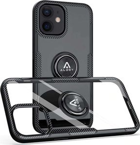 Alogy Etui do telefonu Ring Holder do Apple iPhone 12 mini 5.4 czarne uniwersalny 10