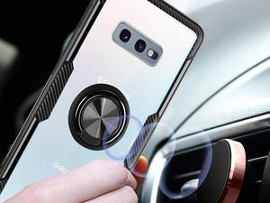 Etui Alogy Ring Holder Clear Armor do Samsung Galaxy S10e czarne uniwersalny 3