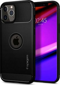 Spigen Spigen Etui do telefonu Rugged Armor do iPhone 12/ 12 Pro 6.1 Matte Black uniwersalny 2