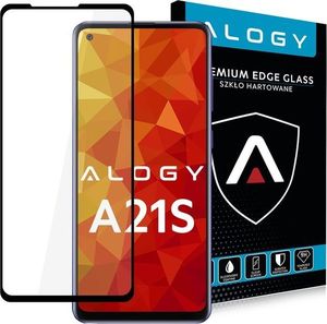 Alogy Alogy Szkło na telefon case friendly Full Glue do Samsung Galaxy A21S czarne uniwersalny 1