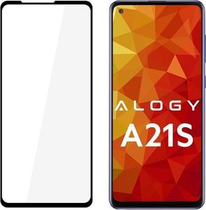 Alogy Alogy Szkło na telefon case friendly Full Glue do Samsung Galaxy A21S czarne uniwersalny 2