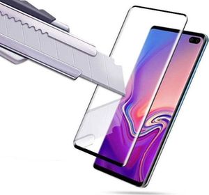Alogy Szkło na telefon Mocolo 3D Full Screen do Samsung Galaxy S10 Plus czarne uniwersalny 3