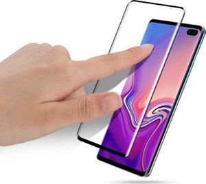 Alogy Szkło na telefon Mocolo 3D Full Screen do Samsung Galaxy S10 Plus czarne uniwersalny 4