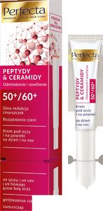 Perfecta Peptydy & Ceramidy 50+ /60+ Krem pod oczy Silna Redukcja zmarszczek i rozjaśnienie 15ml 1