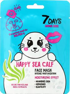 Vilenta VILENTA 7 Days Animal Maska na twarz w płacie intensywnie nawilżająca Happy Sea Calf 28g 1