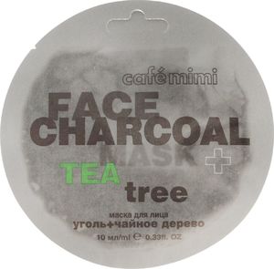 Cafe Mimi Face Charcoal maseczka  węgiel bambusowy & drzewo herbaciane 10 ml 1