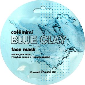 Cafe Mimi Blue Clay maseczka Niebieska Glinka & Drzewo Herbaciane 10ml 1