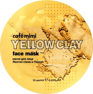 Cafe Mimi Yellow Clay maseczka żółta glinka & brzoskwinia 10ml 1
