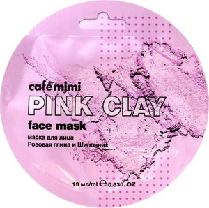 Cafe Mimi Pink Clay maseczka różowa glinka & dzika róża 10ml 1