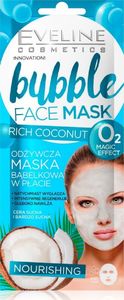 Eveline Eveline Bubble Face Maska bąbelkowa w płacie odżywcza - Rich Coconut 1szt 1