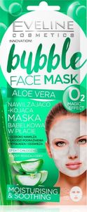 Eveline Eveline Bubble Face Maska bąbelkowa w płacie nawilżająco-kojąca Aloe Vera 1szt 1