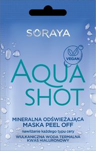 Soraya Soraya AquaShot Maska peel-off mineralna odświeżająca 6g 1