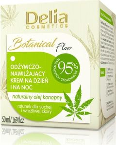Delia Botanic Flow Krem odżywczo-nawilżający z olejem konopnym 1
