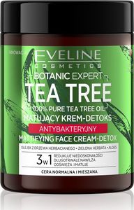 Eveline Botanic Expert Tea Tree Krem-detox matujący antybakteryjny 3w1 1
