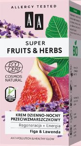 AA Super Fruits & Herbs Krem przeciwzmarszczkowy figa i lawenda 1