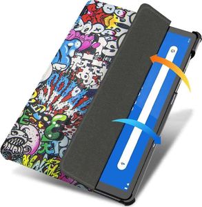 Etui na tablet Alogy Alogy Etui na tablet Book Cover do Lenovo M10 Plus 10.3 TB-X606 Graffiti uniwersalny 4