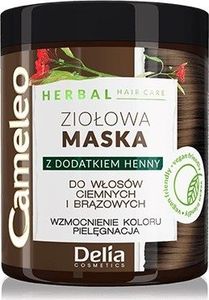 Delia Delia Cosmetics Cameleo Herbal Maska Ziołowa do włosów brązowych i ciemnych 250ml 1