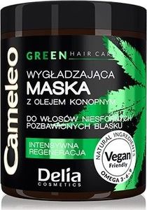 Delia Delia Cosmetics Cameleo Green Maska do włosów wygładzająca z olejem konopnym 250ml 1