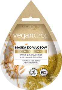 Marion Marion Vegan Drop Maska do włosów odbudowująca Owies & Złota Glinka 20ml 1