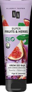 AA AA Super Fruits & Herbs Krem do rąk nawilżająco-relaksujący Figa & Lawenda 100ml 1
