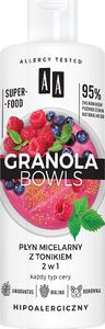 AA Granola Bowls Płyn micelarny i Tonikiem 2w1 Glow 400 ml 1
