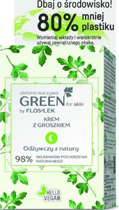 FLOSLEK Green for Skin Krem z groszkiem na noc odżywczy ECO 1