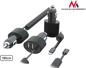 Ładowarka Maclean MCE76 Jednoczęściowa 2x USB-A 5.2 A  (MCE76) 2
