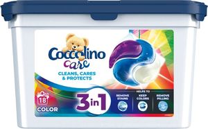 Coccolino  Coccolino Care Caps Kapsułki do prania 3in1 Color (18 prań) 486g 1