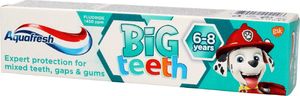Aquafresh  Aquafresh Pasta do zębów dla dzieci Big Teeth 6-8 lat Psi Patrol 50ml 1