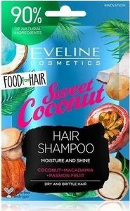 Eveline Food for Hair Sweet Coconut Szampon nawilżenie i połysk 1