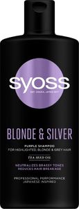 Syoss Blonde & Silver szampon przeciw żółtym tonom 1